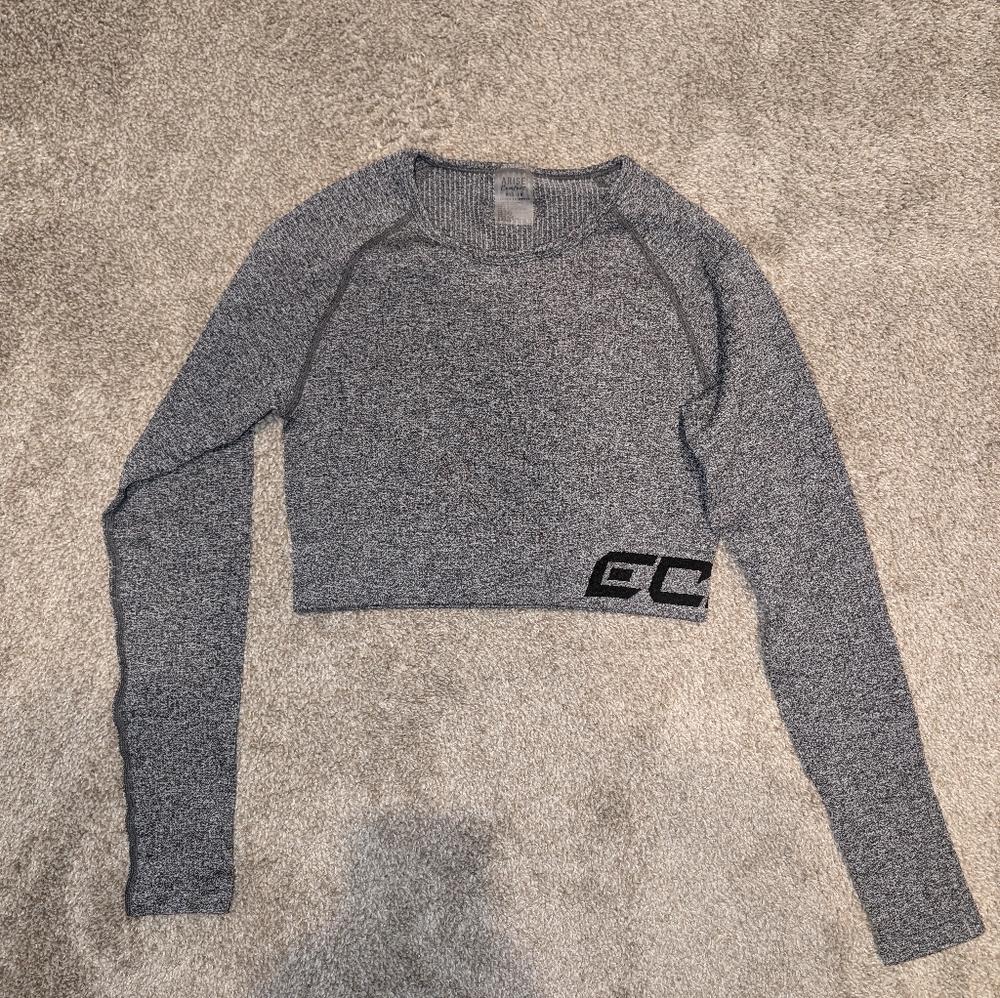 Echt Gray long sleeved workout top